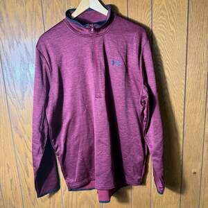 Under Armour Men's 1/4 Zip Pullover Maroon Size XL
